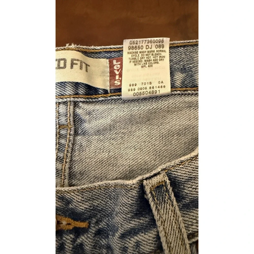 Levi's Jeans Mens 38x30 550 Blue Demin Relaxed Fit Light‎ Wash